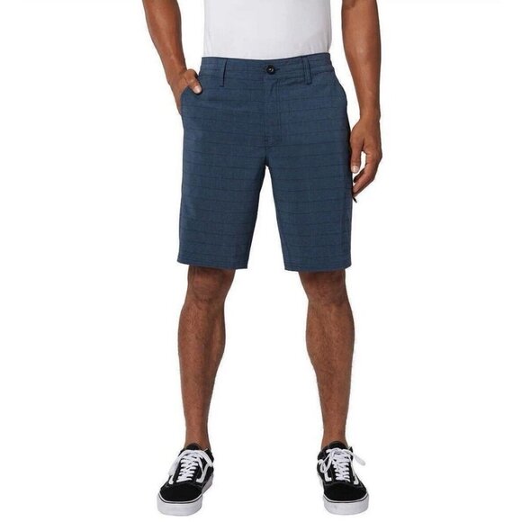 O'NEILL MEN'S CROSSOVER HYBRID SHORTS DARK NAVY, 40W NWT 4 Way Stretch Quick Dry - Picture 1 of 10
